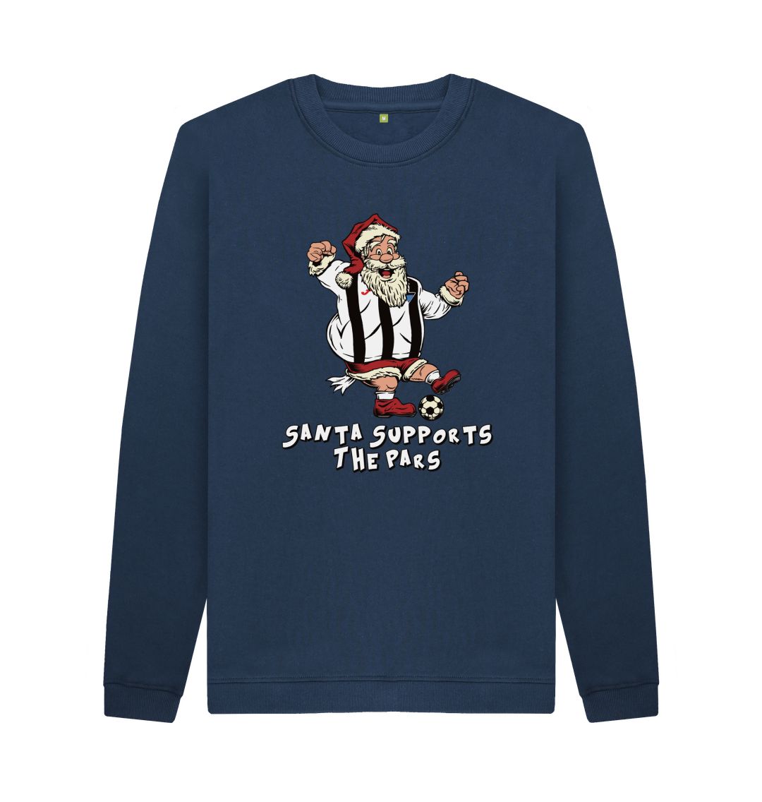 Navy Blue Dunfermline Men's Santa Jumper