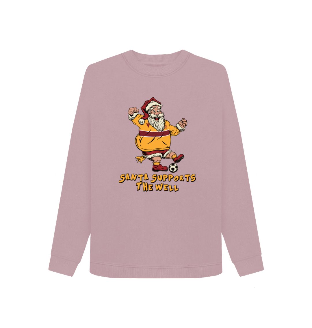 Mauve Motherwell Women's Santa Jumper