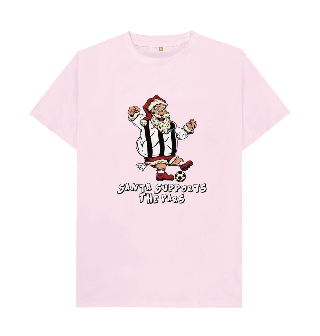 Pink Dunfermline Men's Santa T-shirt