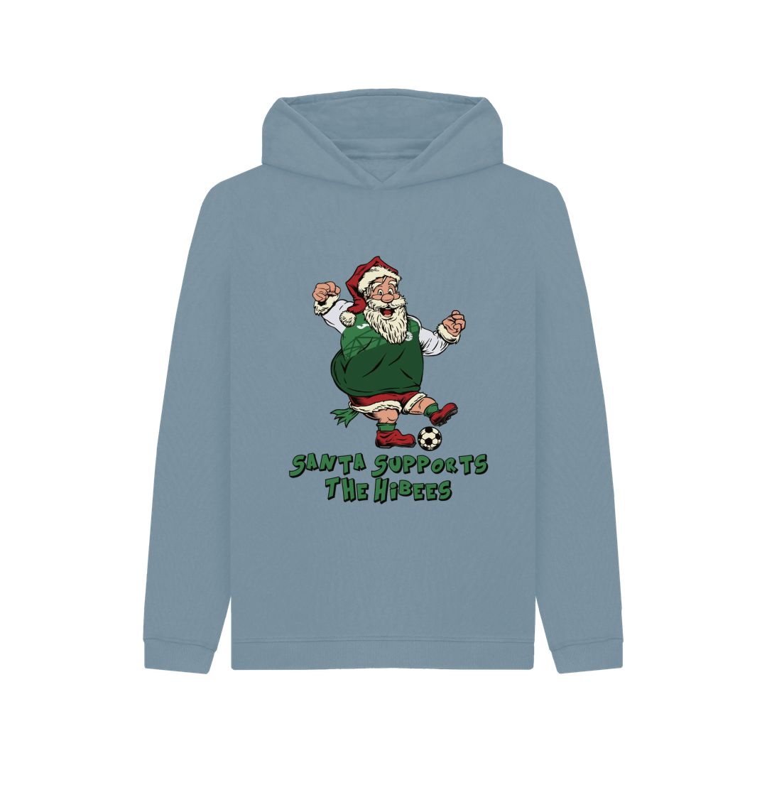 Stone Blue Hibernian Kids Santa Hoody