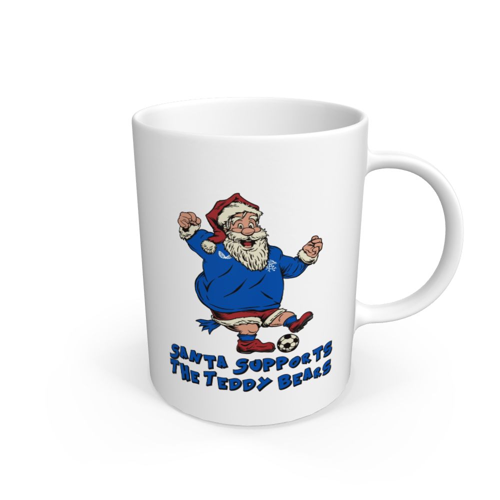 White Rangers FC Christmas Santa Mug