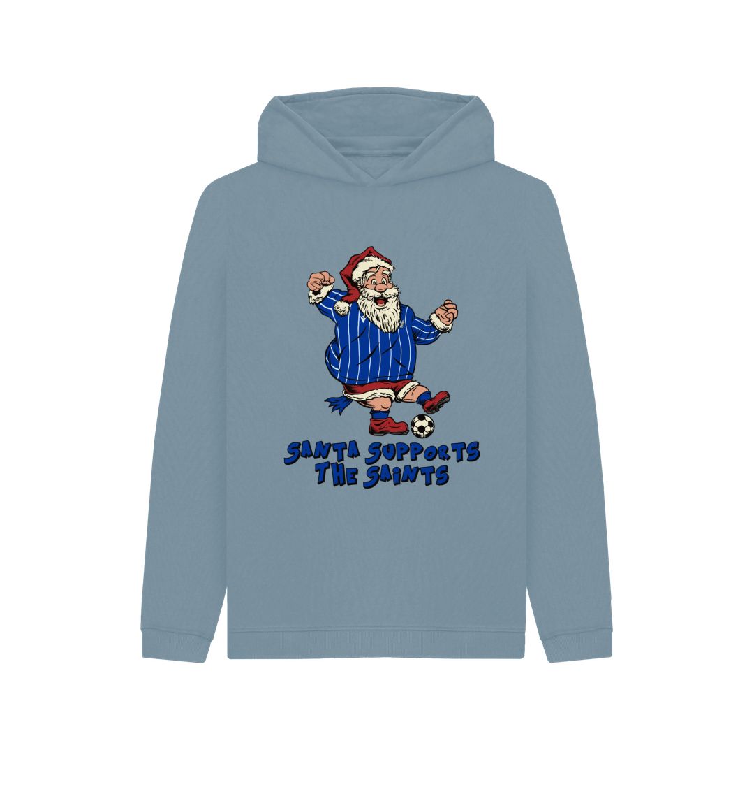 Stone Blue St Johnstone Kids Santa Hoody