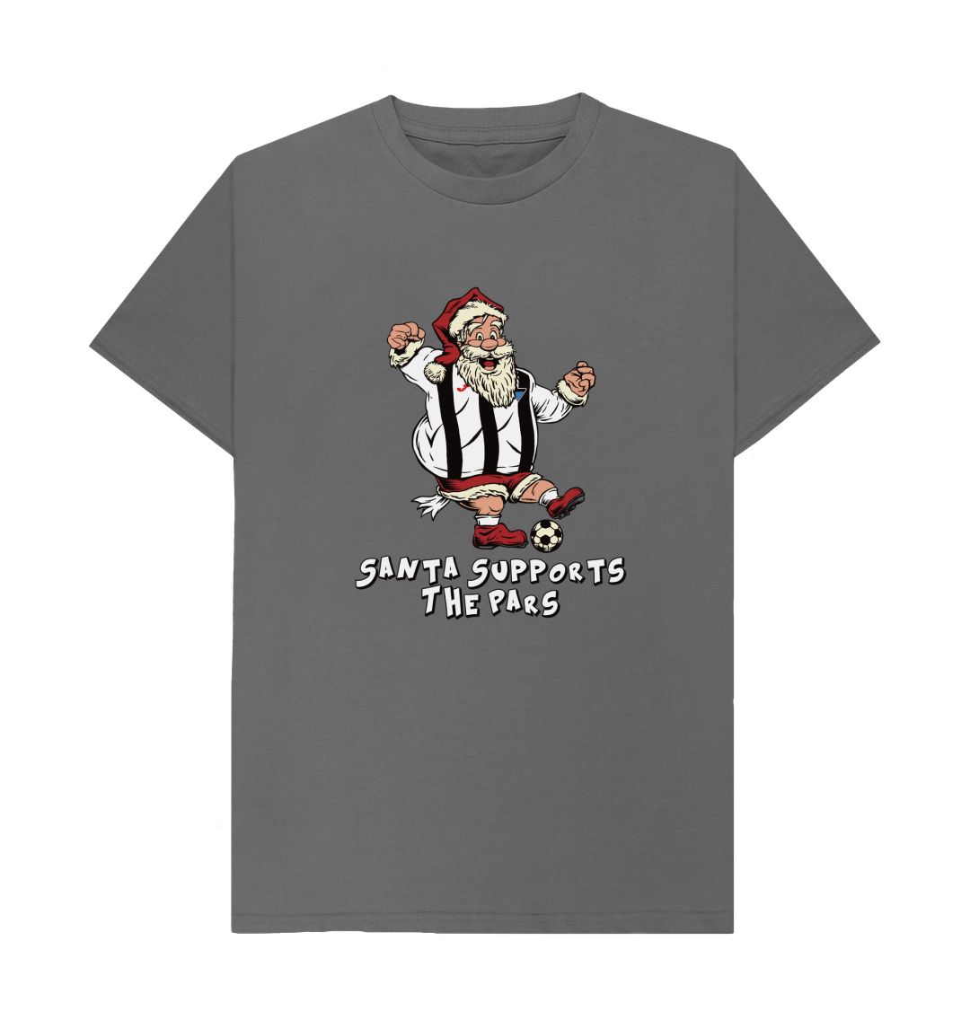 Slate Grey Dunfermline Men's Santa T-shirt