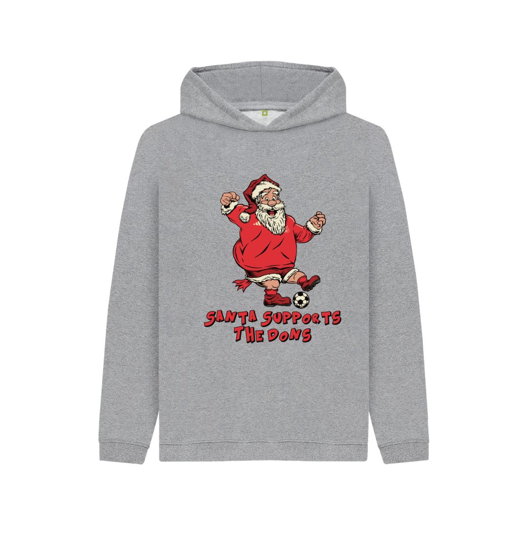 Athletic Grey Aberdeen Kids Santa Hoody