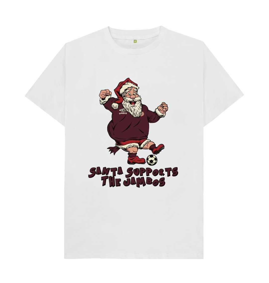 White Hearts Men's Santa T-shirt