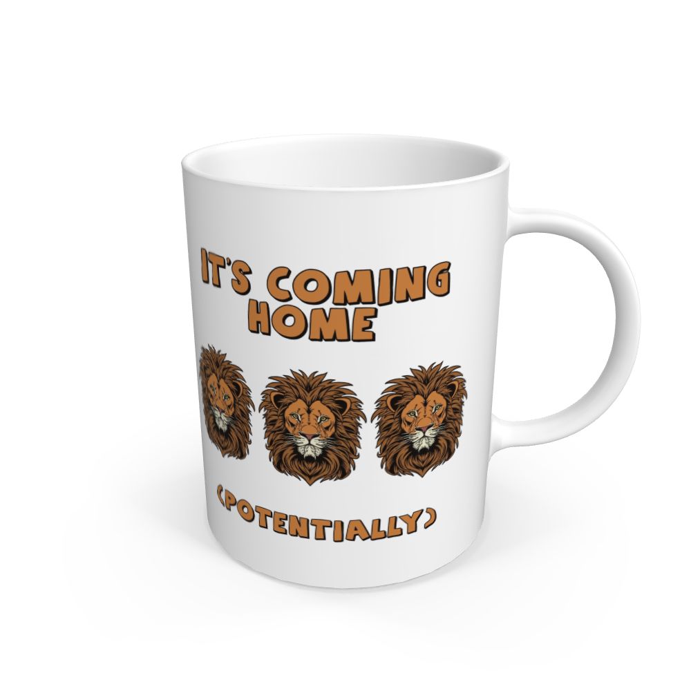 White England Football 3 Lions Mug