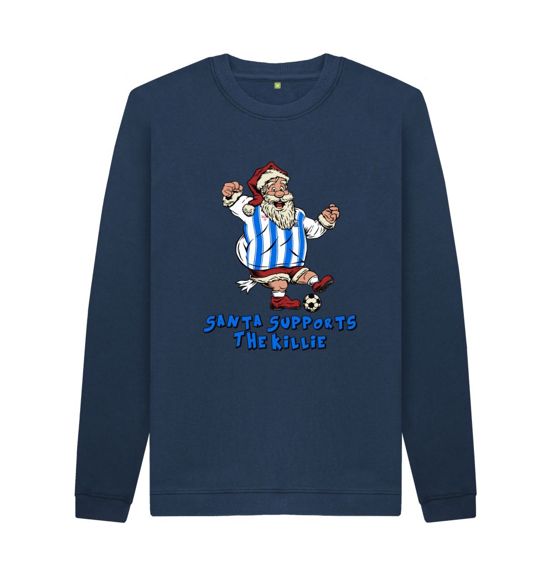 Navy Blue Kilmarnock Men's Santa Jumper