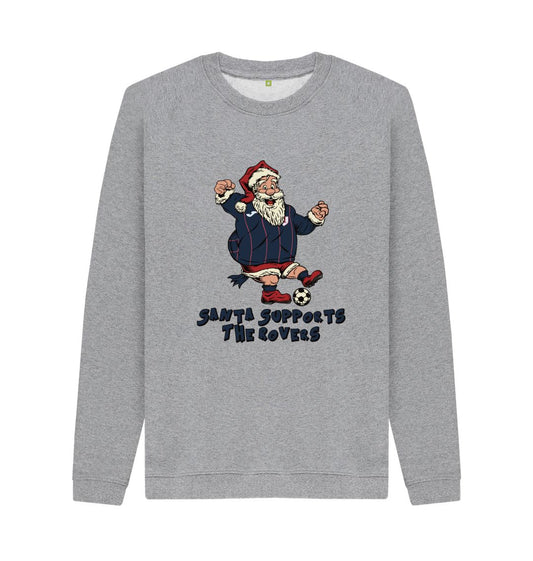 Light Heather Raith Rovers Men's Santa Jumper