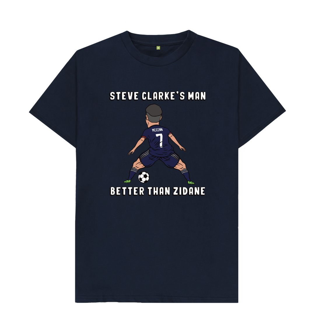 Navy Blue Scotland Euro 2024 Super McGinn T-shirt Men's