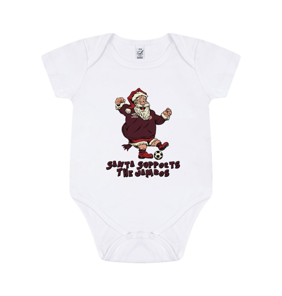 White Hearts Baby Grow