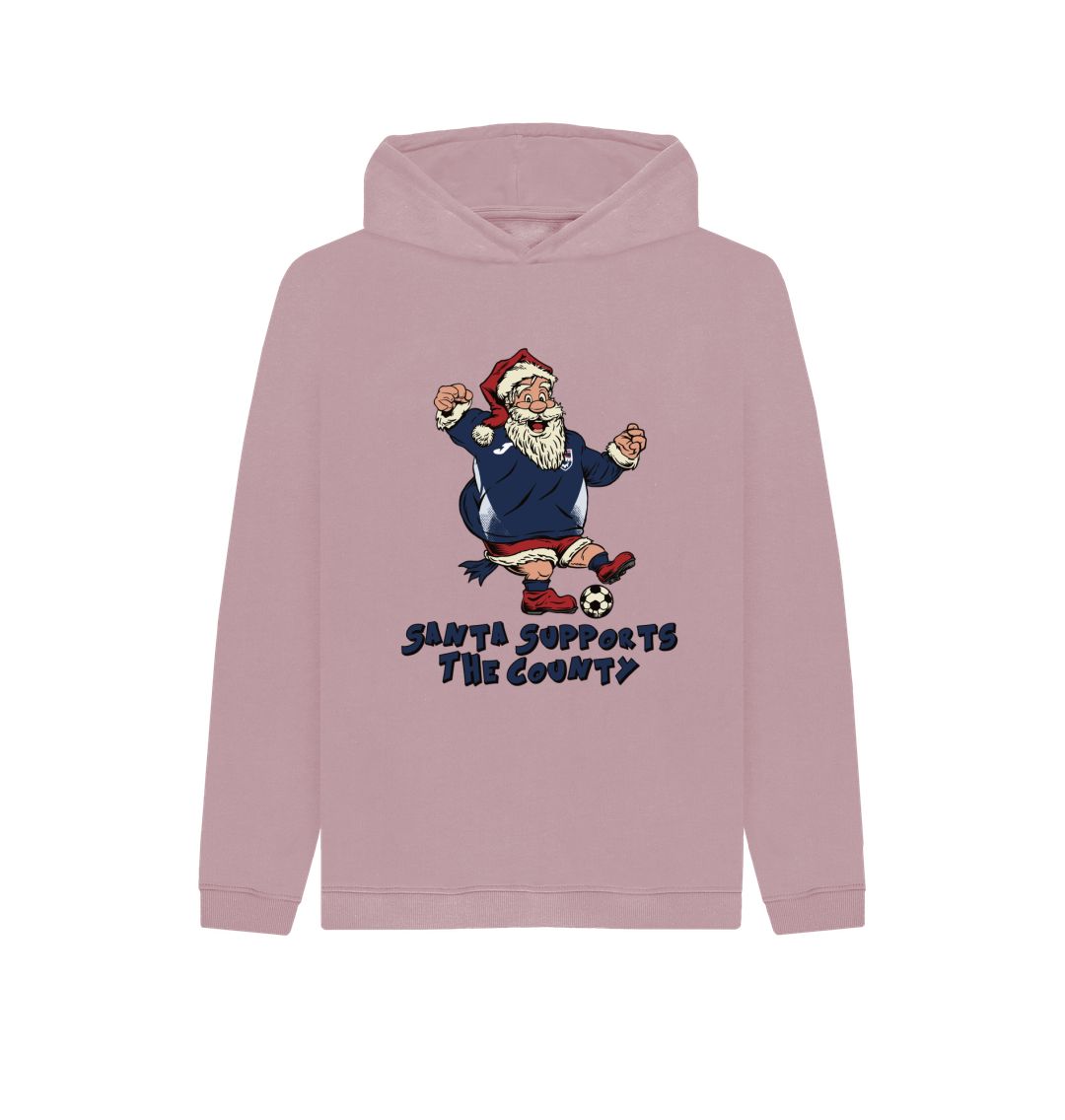 Mauve Ross County Kids Santa Hoody