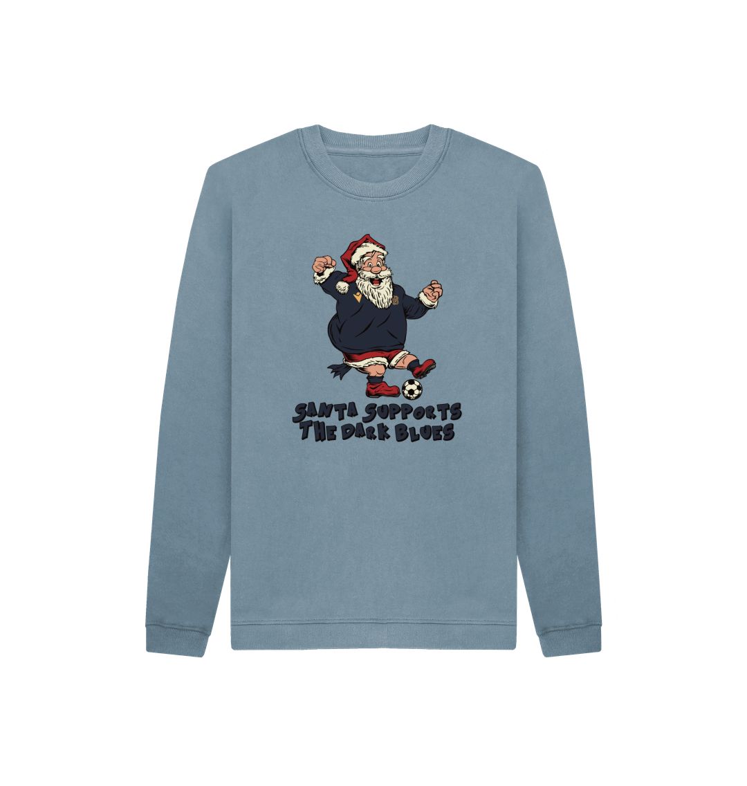 Stone Blue Dundee FC Kids Santa Jumper