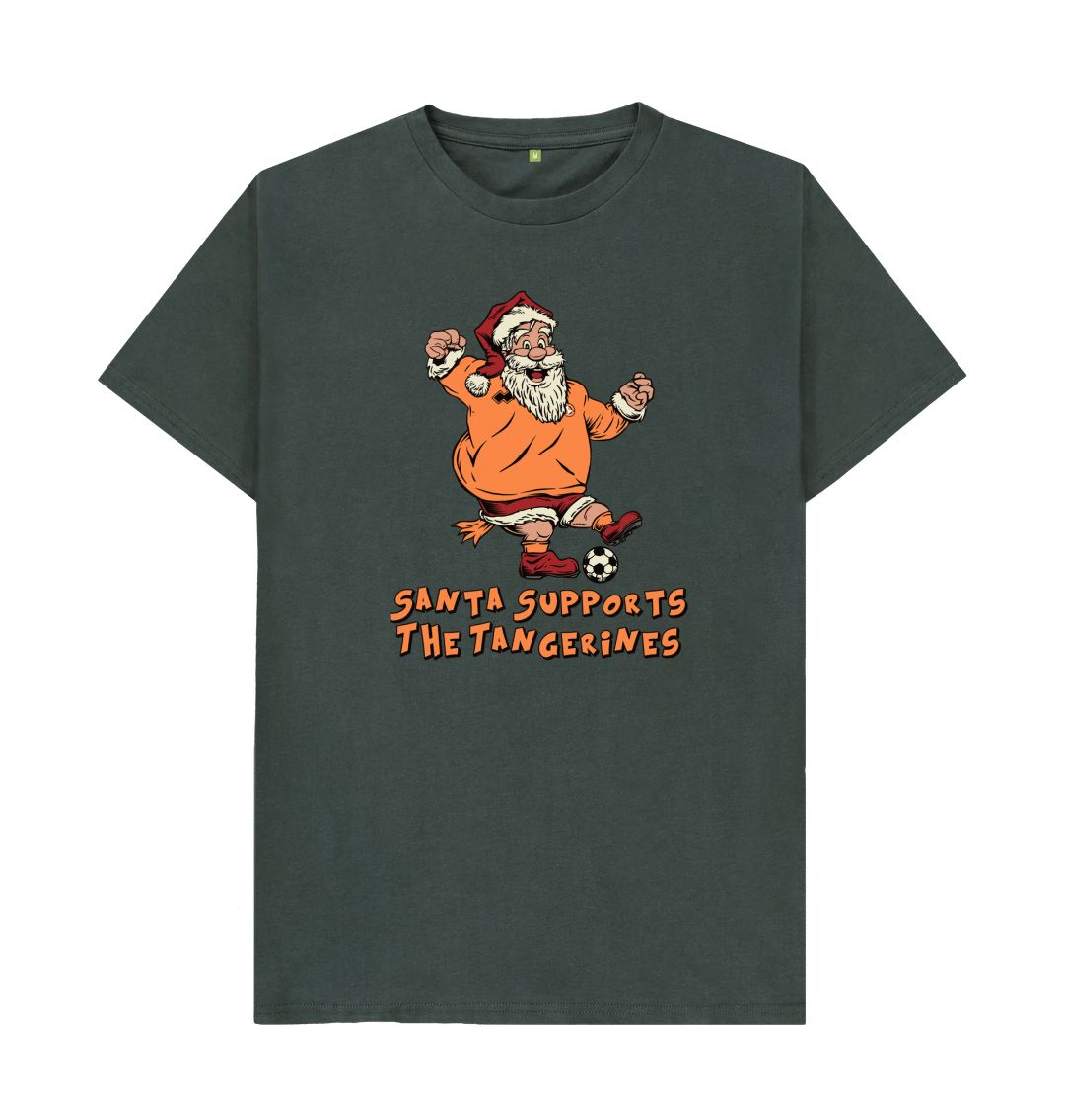 Dark Grey Dundee United Men's Santa T-shirt