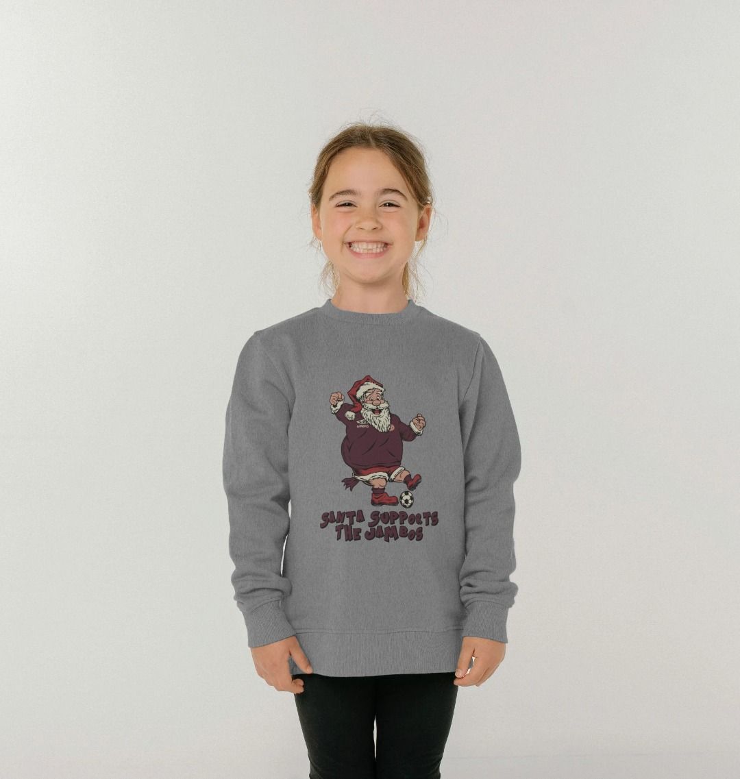 Hearts Kids Santa Jumper