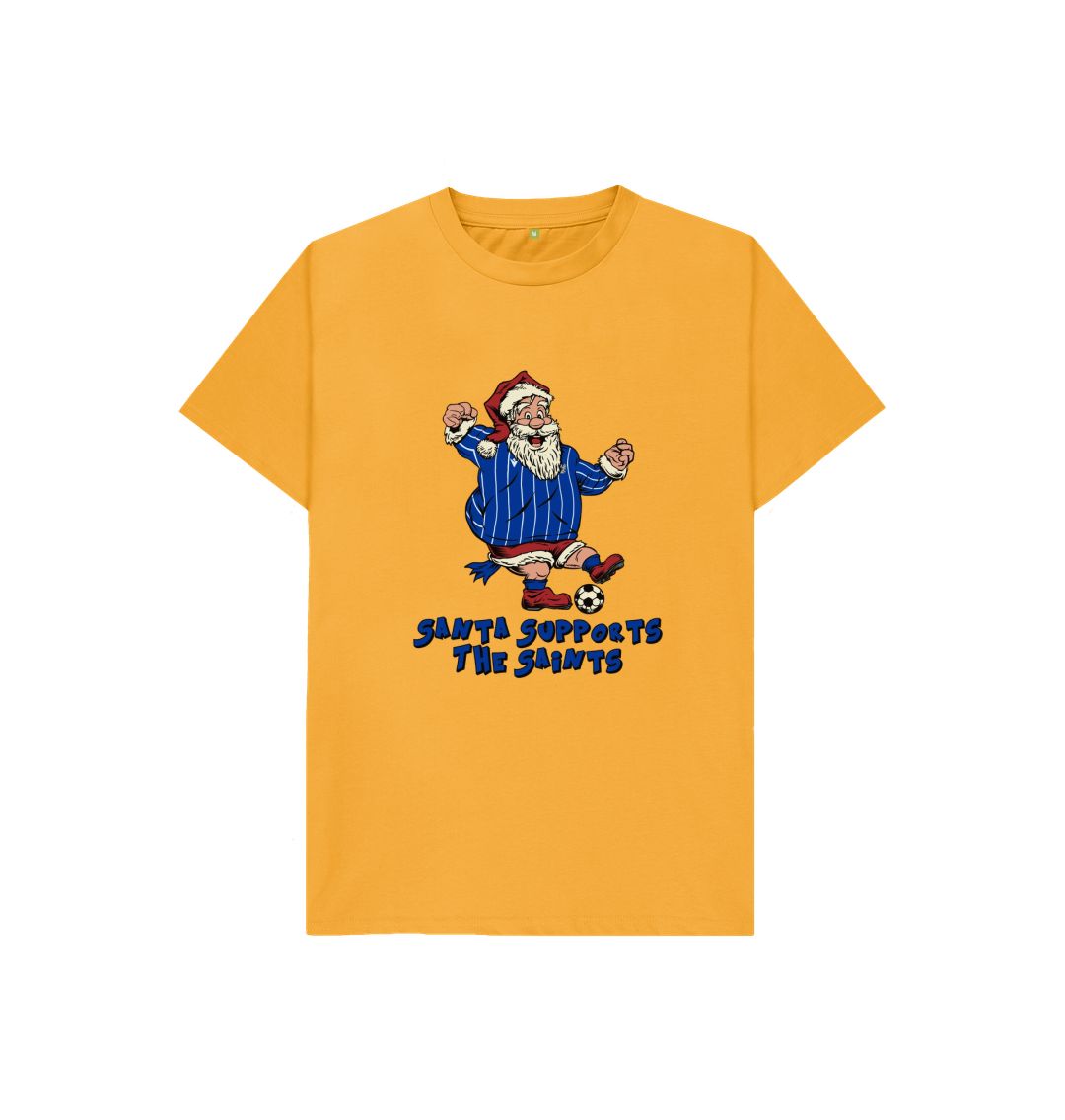 Mustard St Johnstone Kids Santa T-shirt