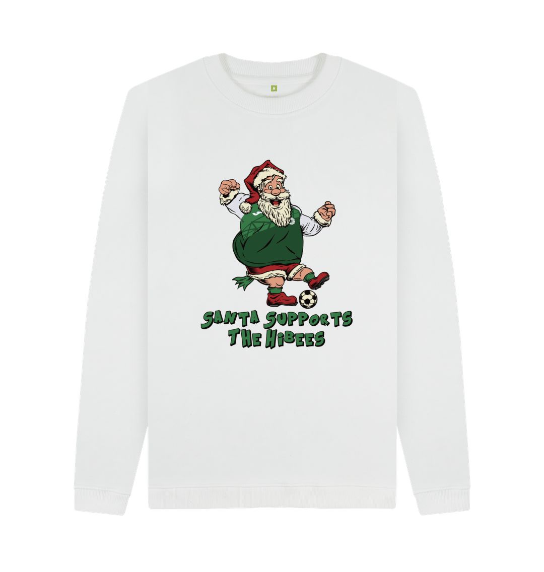 White Hibernian Men's Santa Jumper