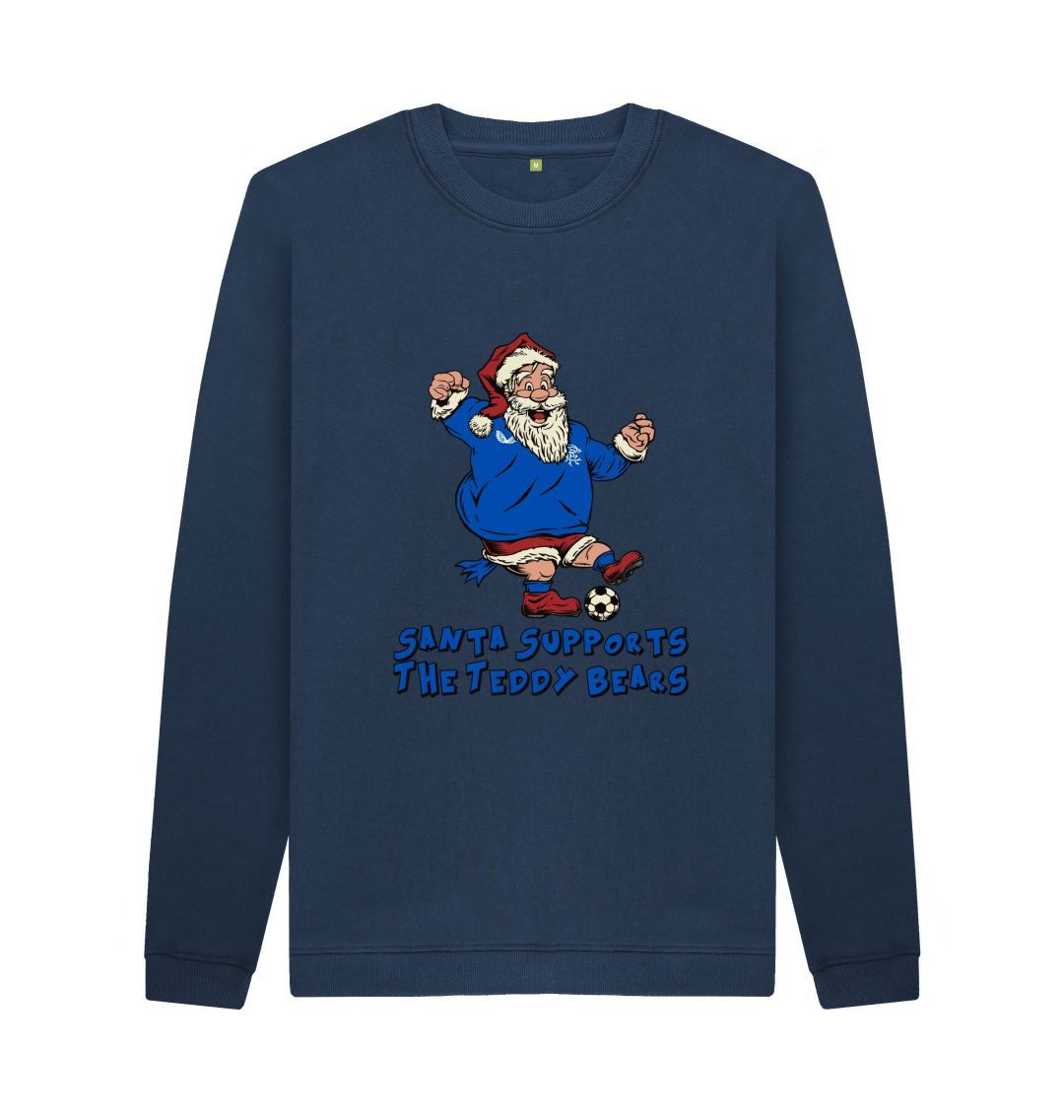 Navy Blue Rangers Men's Santa Jumper