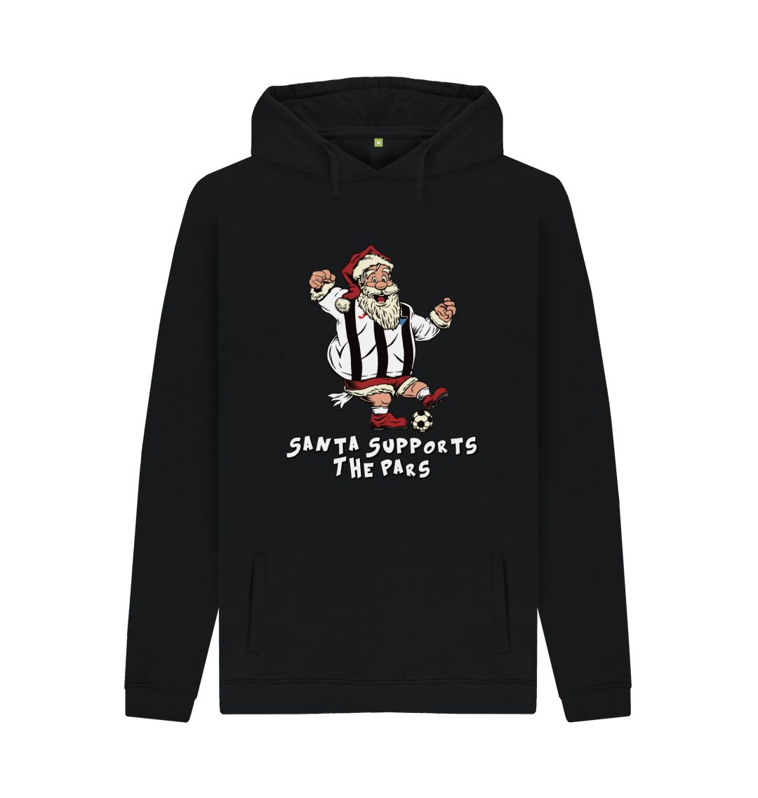 Black Dunfermline Men's Santa Hoody