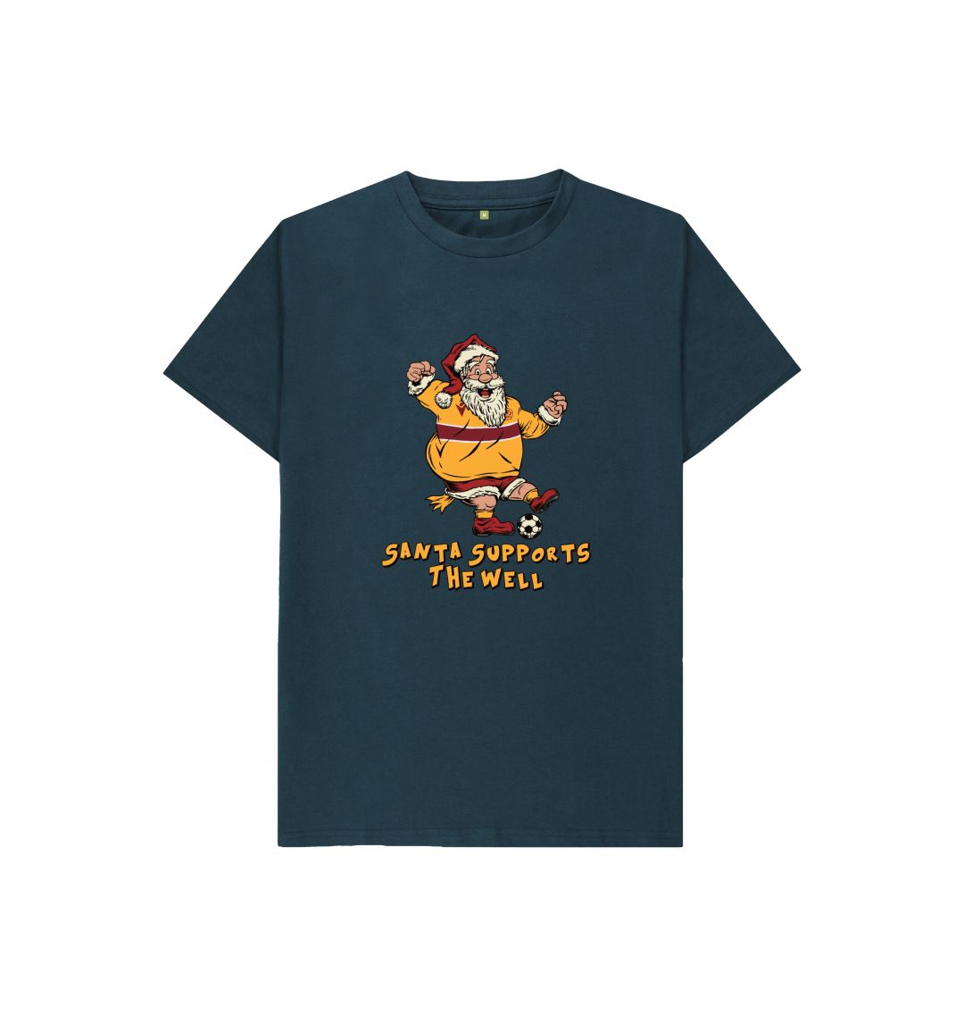 Denim Blue Motherwell Kids Santa T-shirt