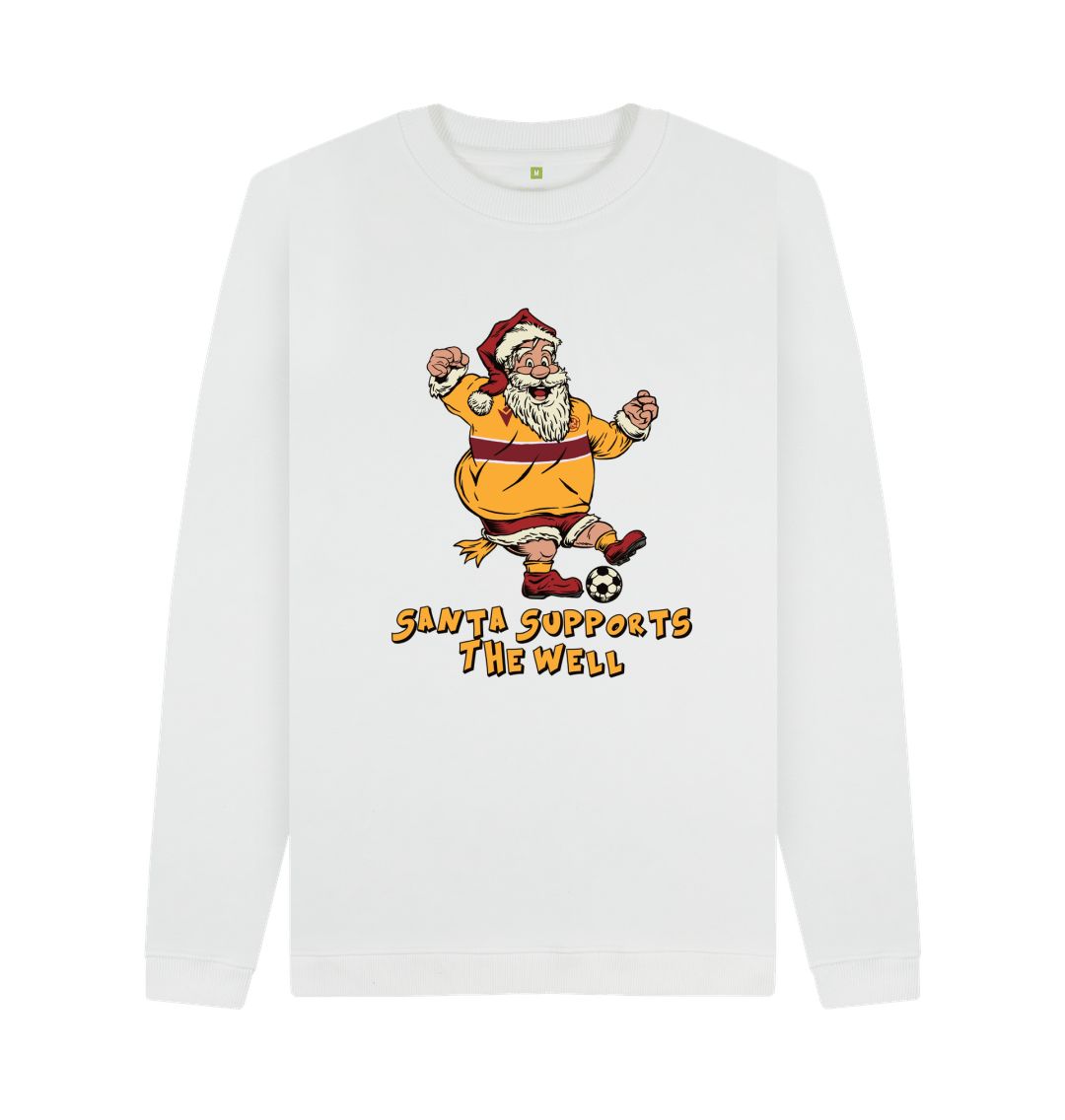 White Motherwell Men's Santa Jumper