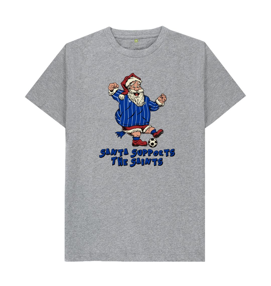 Athletic Grey St Johnstone Men's Santa T-shirt