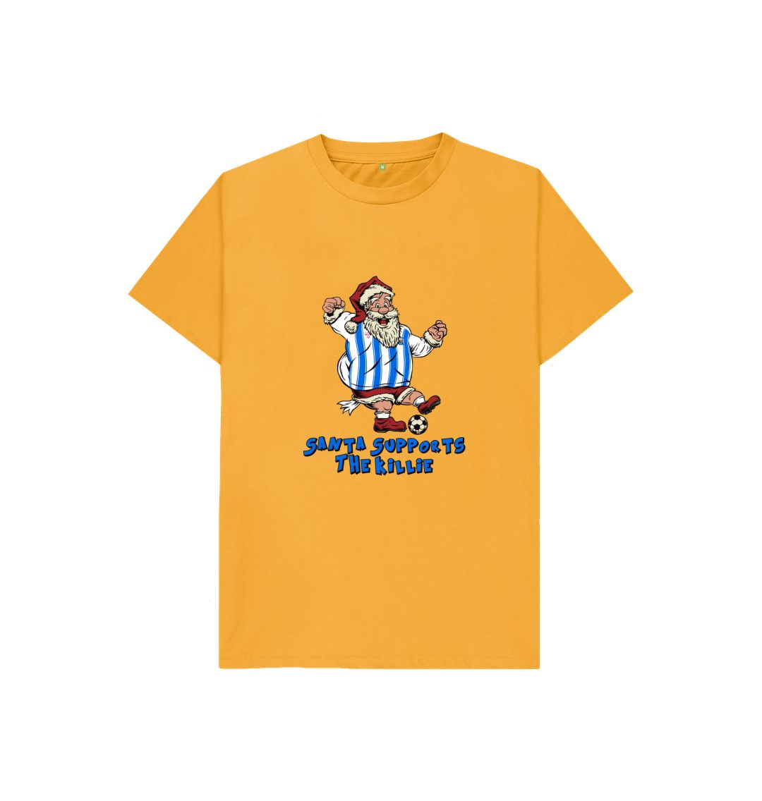 Mustard Kilmarnock Kids Santa T-shirt