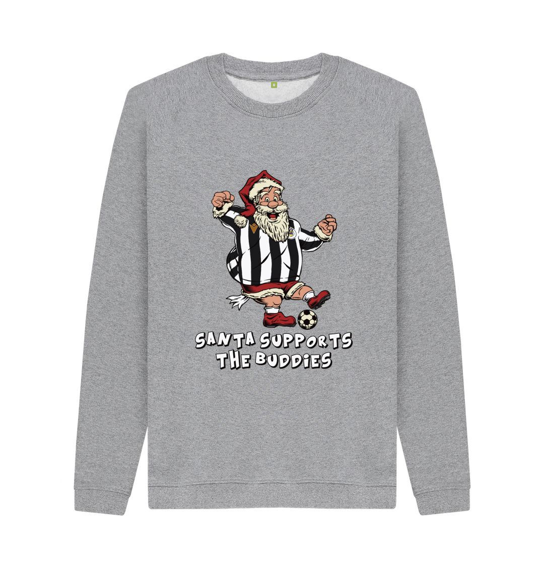 Light Heather St Mirren Men's Santa Jumper