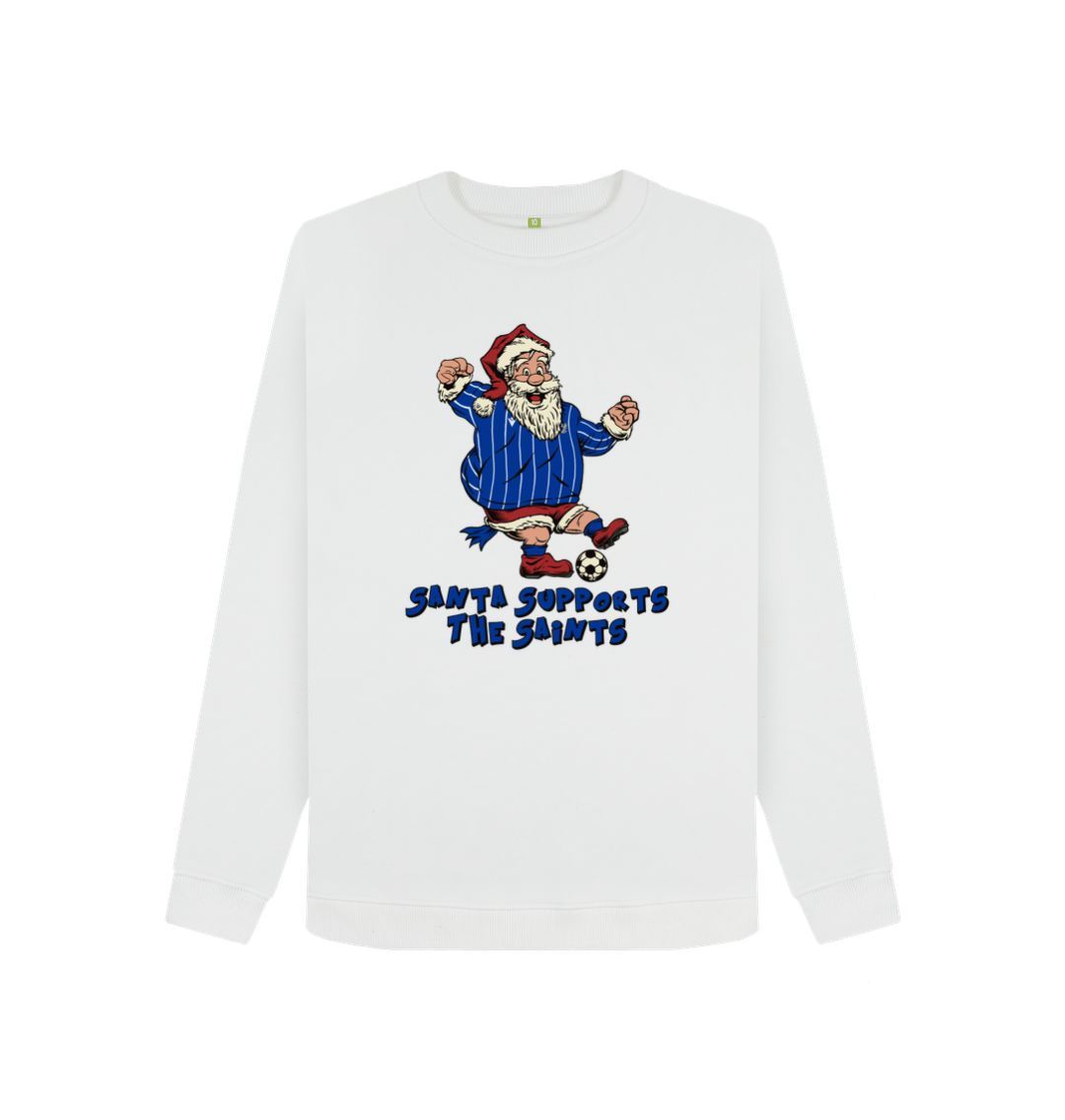 White St Johnstone Women's Santa Jumper