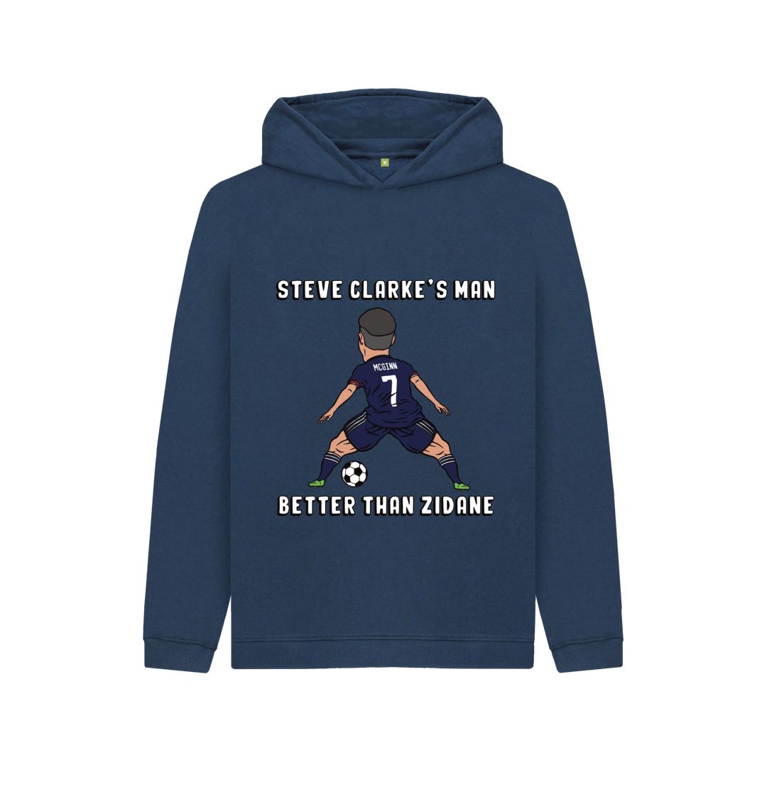 Navy Blue Scotland Euro 2024 Unisex Kids Hoody - John McGinn