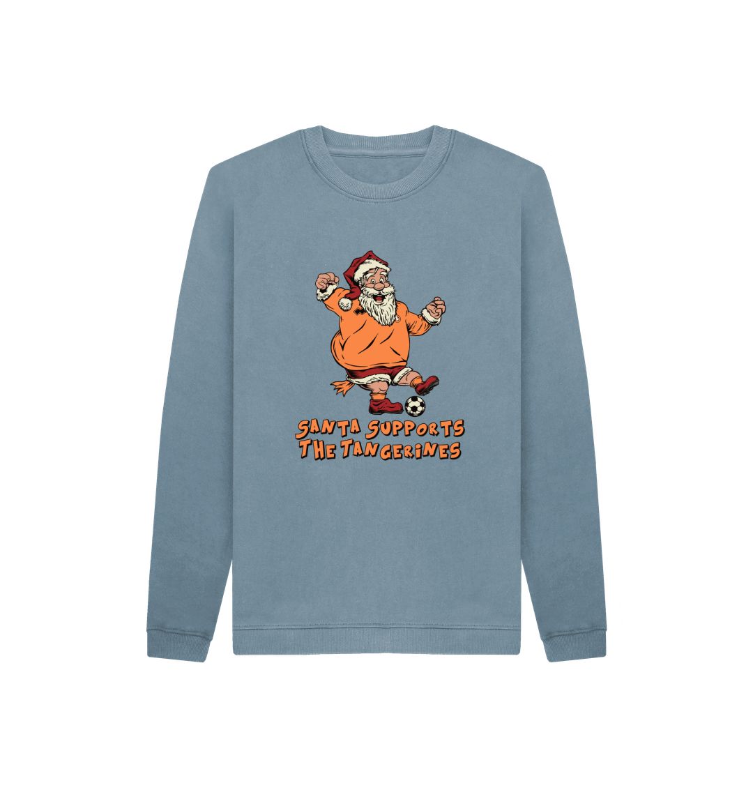 Stone Blue Dundee United Kids Santa Jumper