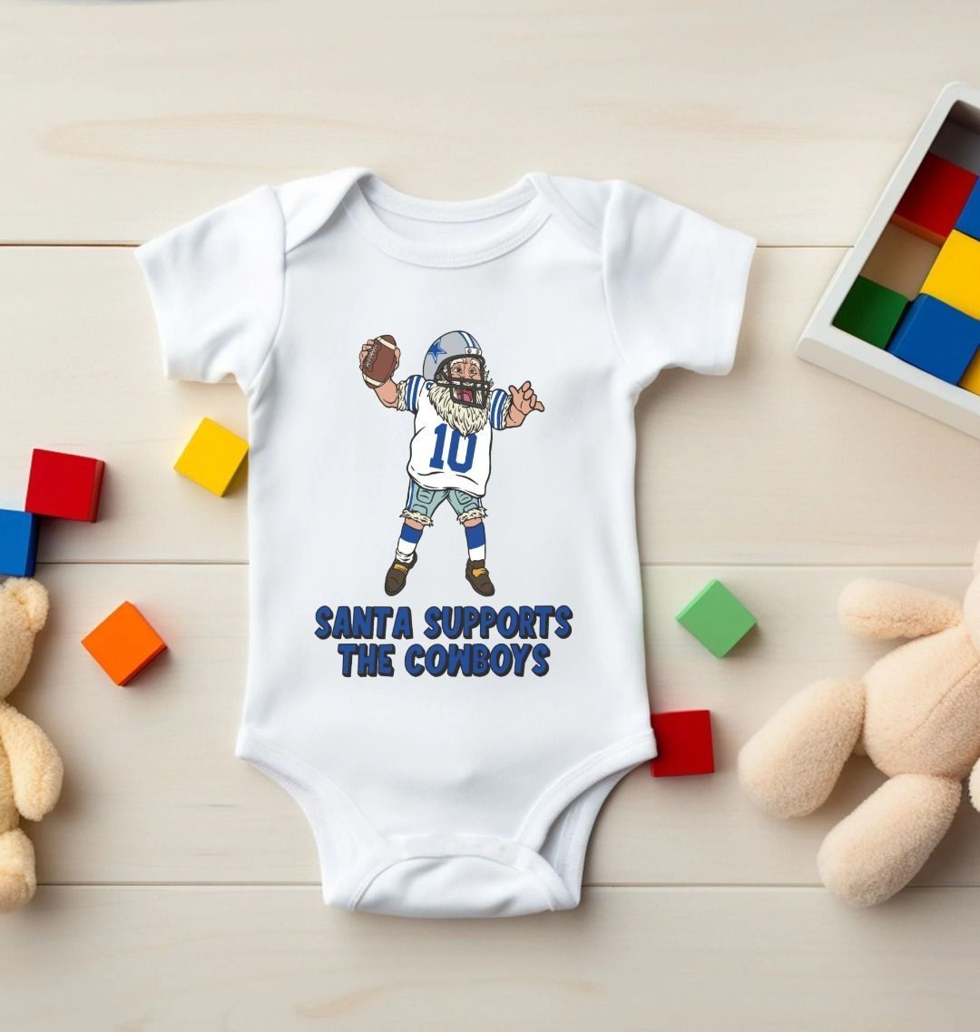 Dallas Cowboys Santa Babygrow