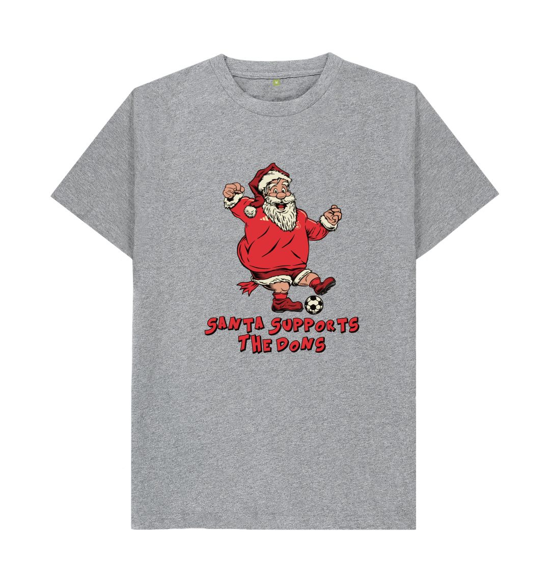 Athletic Grey Aberdeen Men's Santa T-shirt