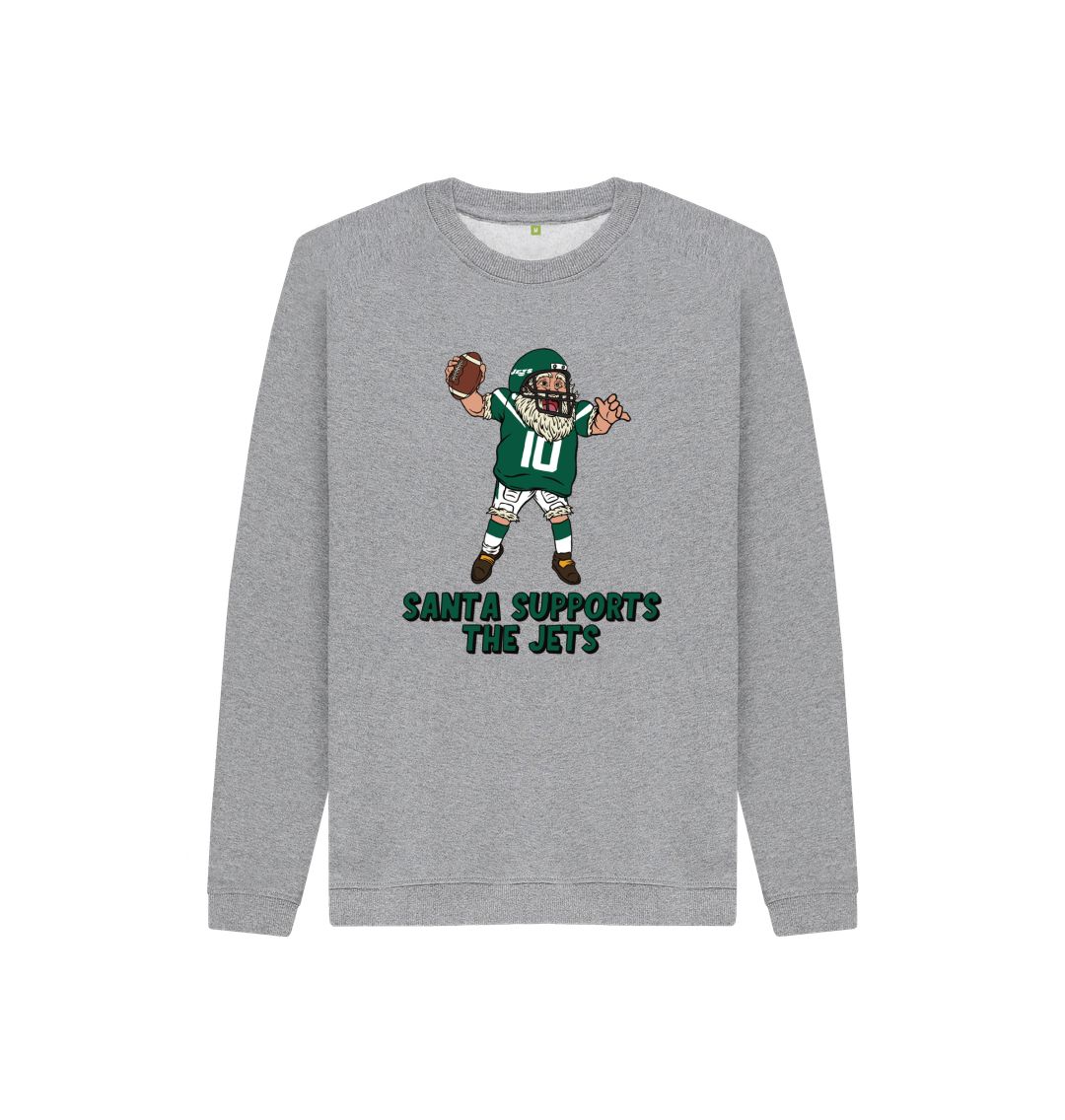 Athletic Grey New York Jets Kids Santa Jumper