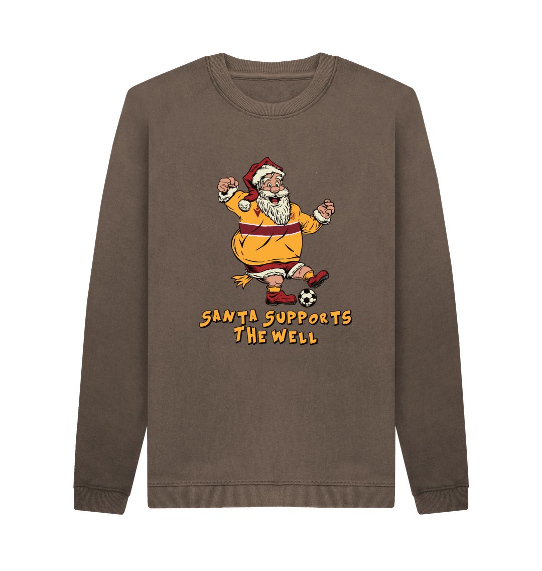 Chocolate Motherwell Men's Santa Jumper