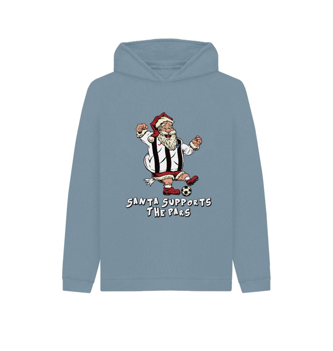 Stone Blue Dunfermline Kids Santa Hoody