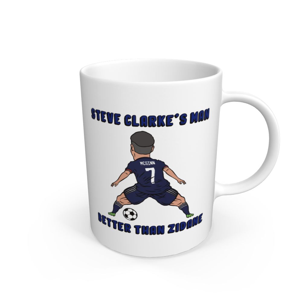 White Scotland Euro 2024 John McGinn Zidane Mug