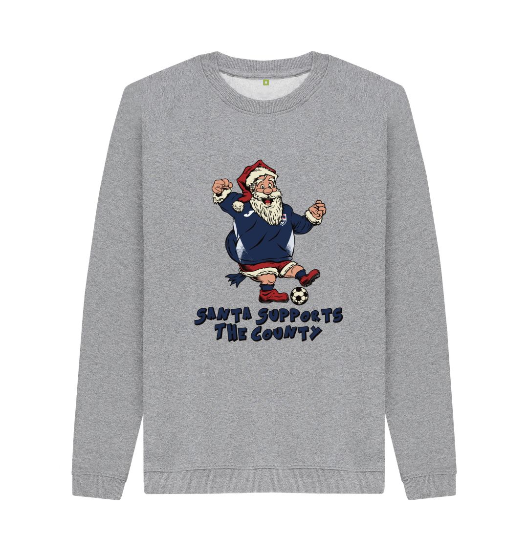 Light Heather Ross County Men's Santa Jumper