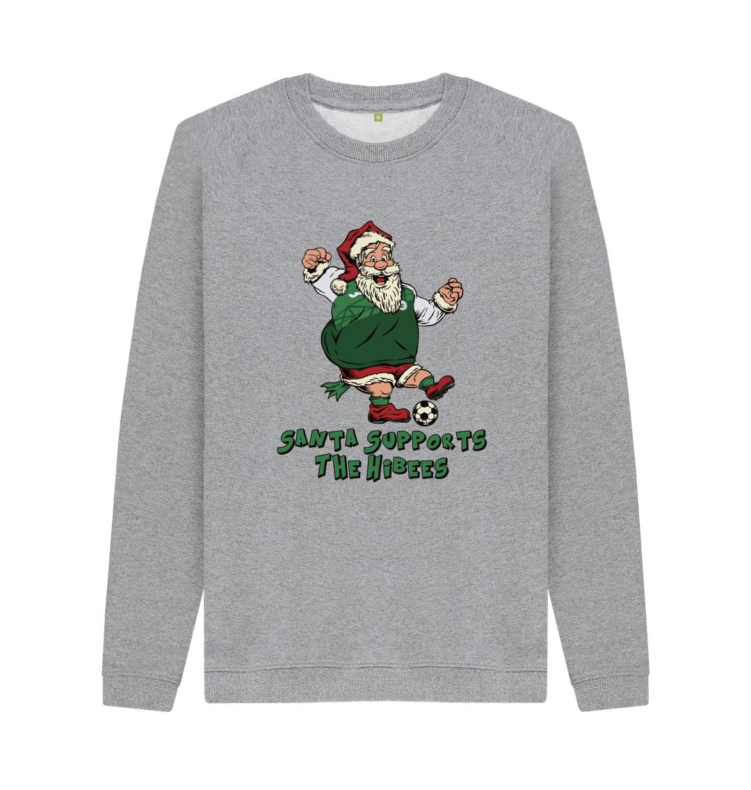 Light Heather Hibernian Men's Santa Jumper