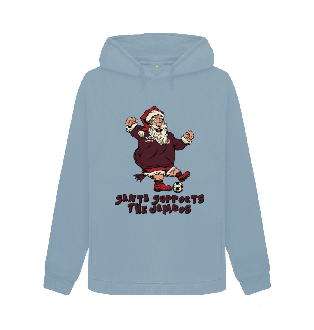 Stone Blue Hearts Women's Santa Hoody