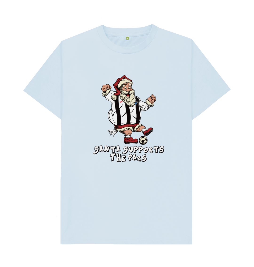 Sky Blue Dunfermline Men's Santa T-shirt