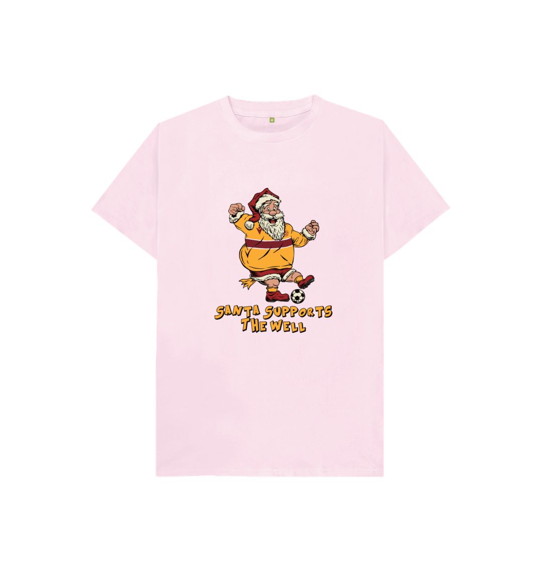 Pink Motherwell Kids Santa T-shirt