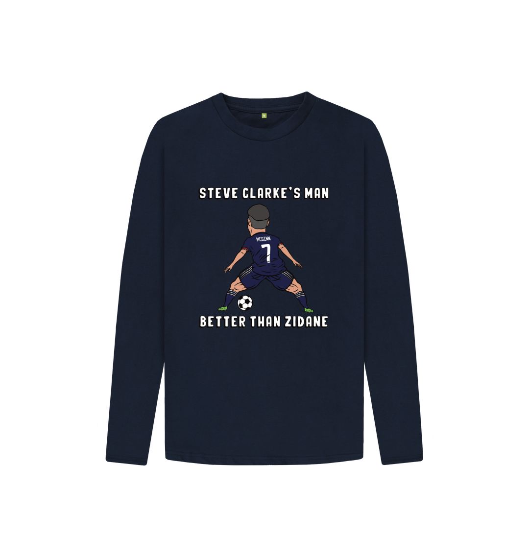 Navy Blue Scotland Euro 2024 Kids Unisex Long Sleeved T-shirt