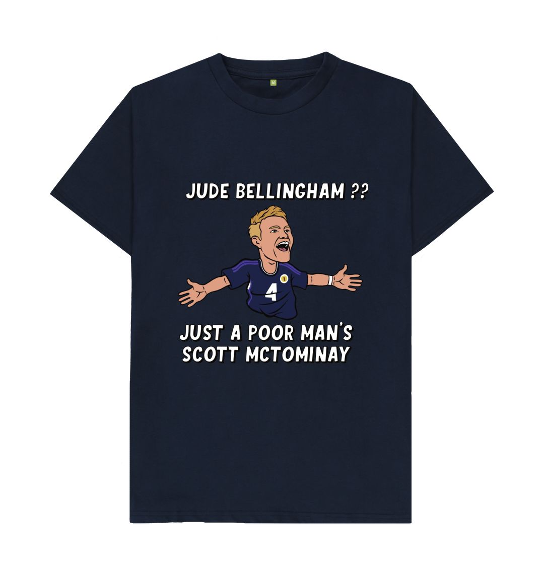 Navy Blue Scotland Football T-shirt Euro 2024 McTominay