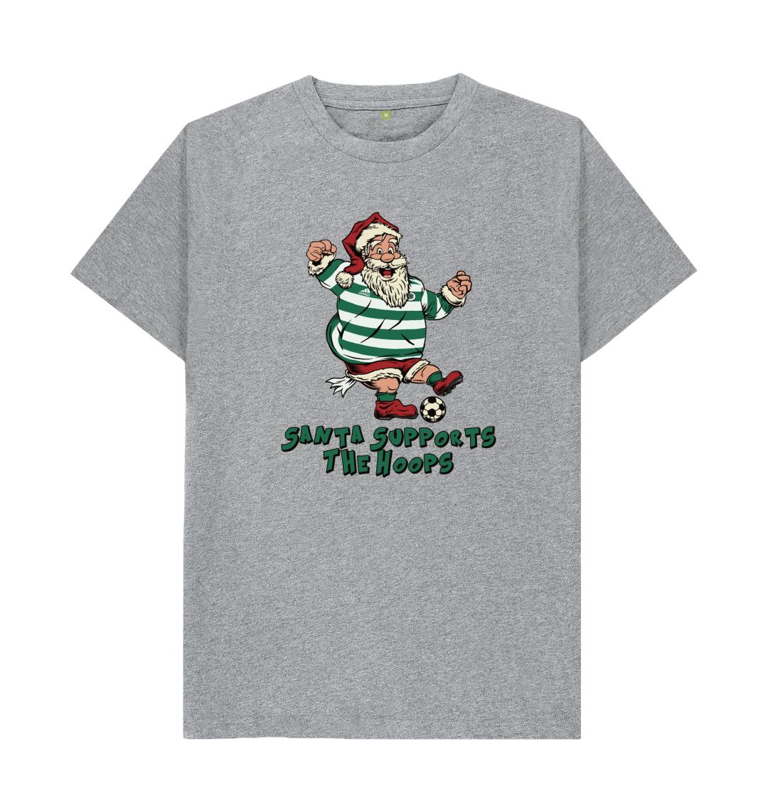 Athletic Grey Celtic Men's Santa T-shirt