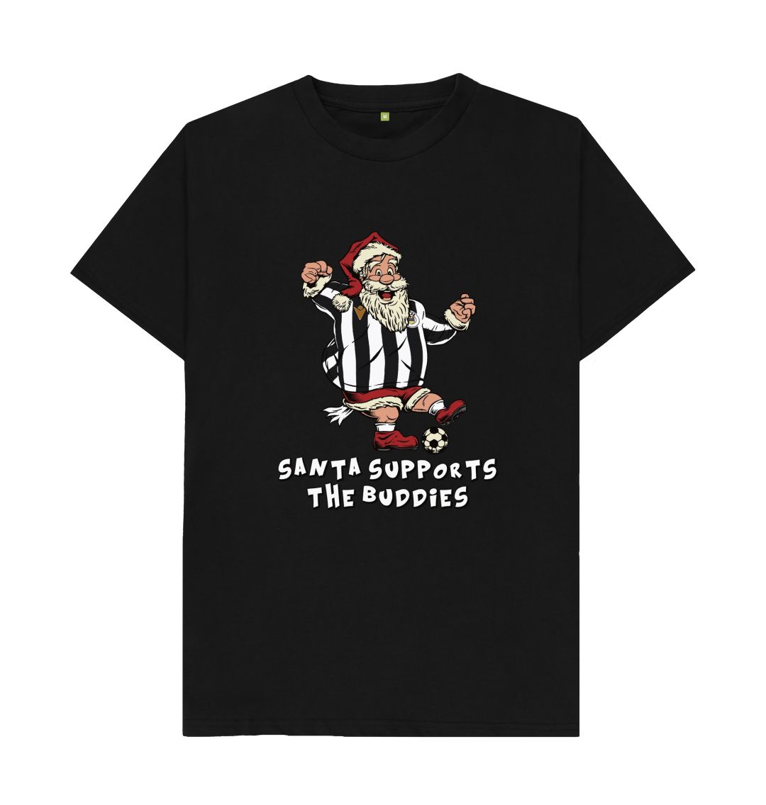 Black St Mirren Men's Santa T-shirt