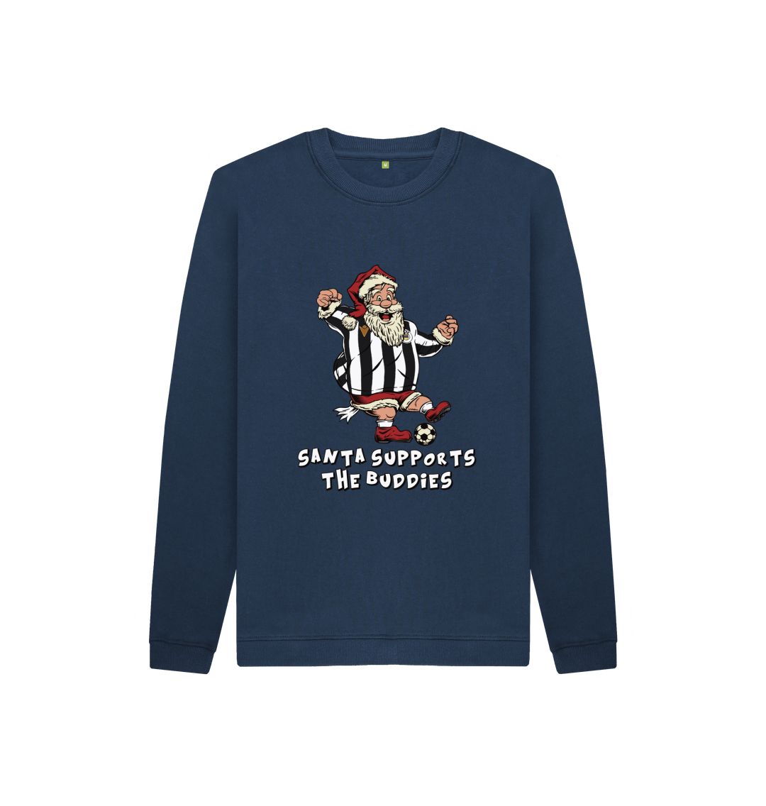 Navy Blue St Mirren Kids Santa Jumper