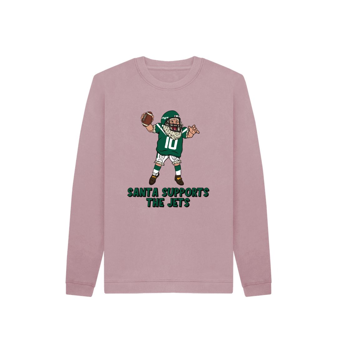 Mauve New York Jets Kids Santa Jumper