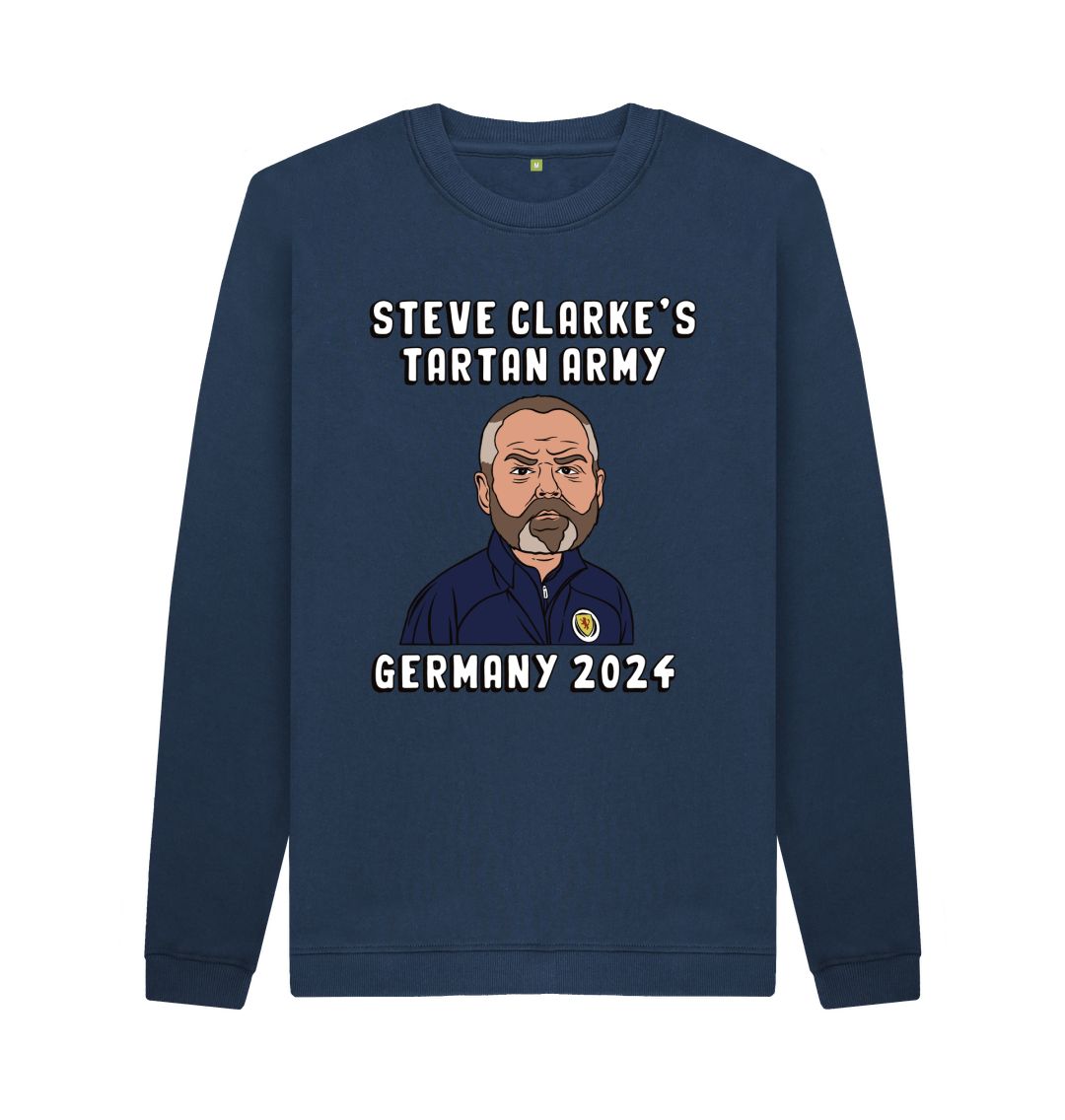 Navy Blue Scotland Euro 2024 Steve Clarke's Tartan Army