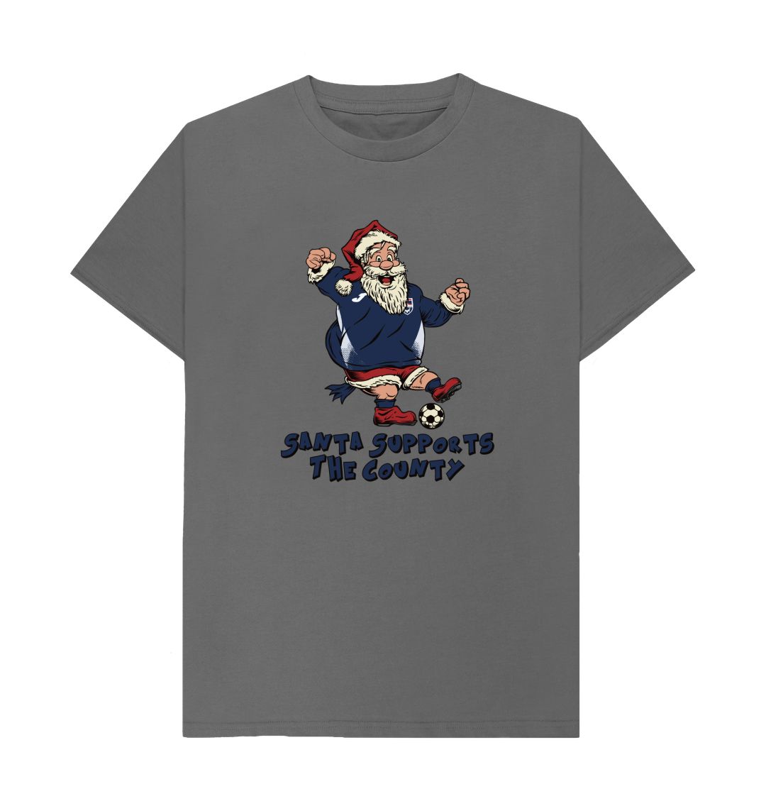 Slate Grey Ross County Men's Santa T-shirt